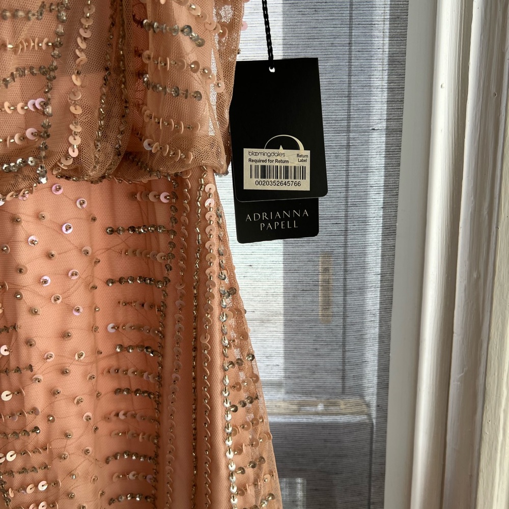 Short Beaded Cocktail Dress - Arianna Papell - Size 6 - Picture 5 of 7